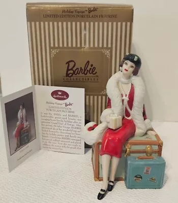 Limited Edition Holiday Voyage Barbie Porcelain Figure Hallmark 1998 MIB ☆NEW☆ • $9.70