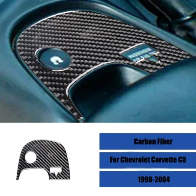 Carbon Fiber Car Traction Console Panel Trim Sticker For Chevrolet Corvette C5 • $19.50