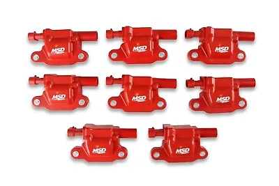 MSD GM LS Blaster Ignition Coil Red 8-Pack Replacement For Chevy GMC Pontiac • $650.41