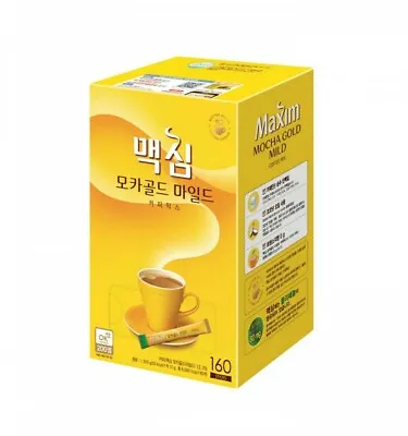 Korean Maxim Mocha Gold Mild Instant Coffee Mix 160stick Box Good Taste Flavor • $95.99