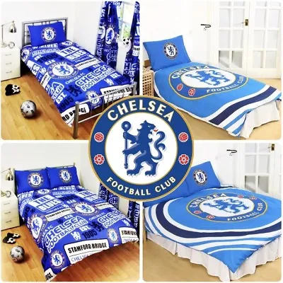 £4.95 • Buy Chelsea FC Football Club England Duvet Cover Set Single Double Bed Kids Adults