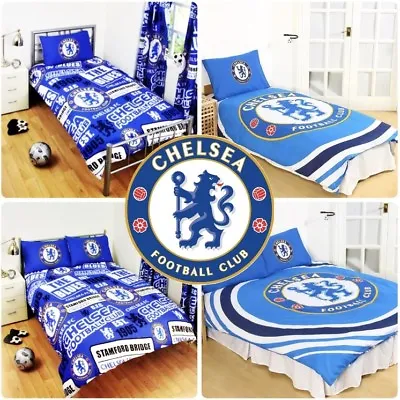 Chelsea FC Football Club England Duvet Cover Set Single Double Bed Kids Adults • £27.95