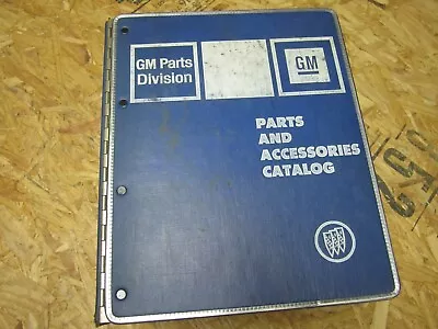 1976 1981 Buick Gm Parts And Accessories Catalog Book Binder Oem • $90