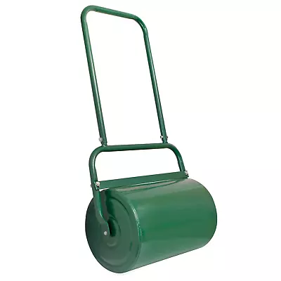 30 Litre Garden Lawn Roller Heavy Duty Barrel Grass Seed Sand Water Fill Outdoor • £35.95