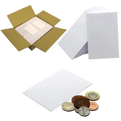 SMALL WHITE ENVELOPES 80gsm 98 X 67mm Dinner Money Wages Coin Beads & Seeds • £2.49