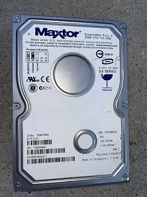 Maxtor DiamondMax Plus 9 80GB UDMA/133 7200RPM 2MB IDE Hard Drive • $44.99