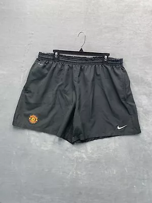 Nike Black Tag Manchester United Black Shorts Size XXL • $34.99