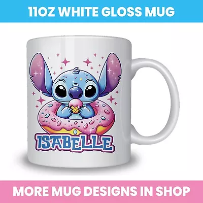 Personalised Stitch Mug Any Name Coffee Tea Cup Drink Mug 11oz • £8.99