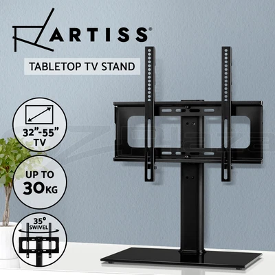 $42.83 • Buy Artiss TV Mount Stand Bracket Swivel Table Top Desktop LED LCD 32 42 50 55 Inch