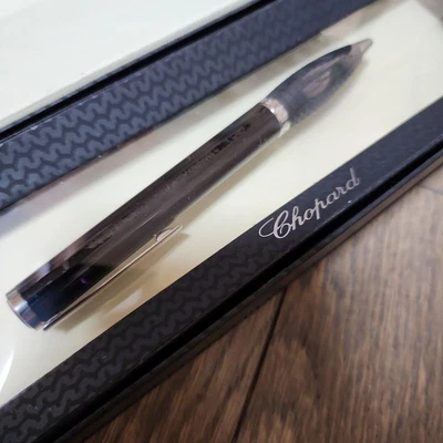£231 • Buy Chopard Mille Miglia Black/Silver Twisted Ballpoint Pen Wz/Box&Booklet