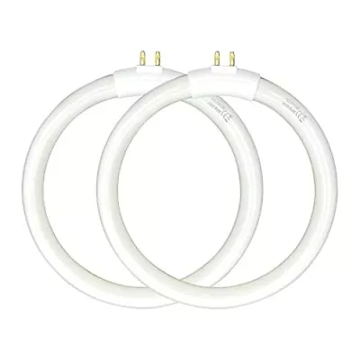 (2pack) 4.75’’ T4 Type 12W 6400K Circular Bulb Replacement  Assorted Styles  • $24.07