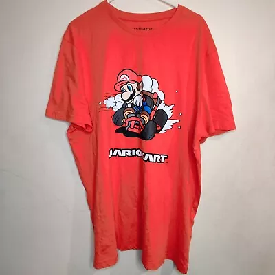 Mens Mario Kart Licensed Official Red Short Sleeve T-Shirt Medium • £8.99