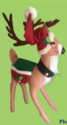 $99.95 • Buy RARE TALL 2009 ANNALEE 26” 33” Tall Reindeer CHRISTMAS