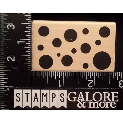 A Muse Rubber Stamps 3-5030F LOTS OF DOTS LONG SHADOW BACKGROUND #T42 • $3.99