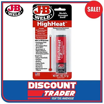 $16.90 • Buy J-B Weld HighHeat™ Temperature Resistant Epoxy Putty JB 8297 - 8297AUS
