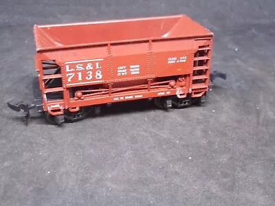 H O Scale Mini L. S. & I  .reddish Brown Coal Car # 7138. F 1 • $10