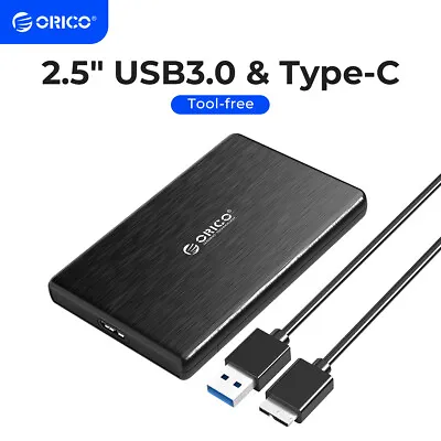 ORICO 2.5'' Hard Drive Enclosure USB3.0/USB C 6Gbps Fr MacBook Pro Air WD Seagat • $6.49