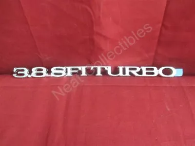 NOS OEM Buick Regal T Type Trunk Nameplate Emblem 3.8 SFI Turbo 1984 -85 Chrome • $39.99