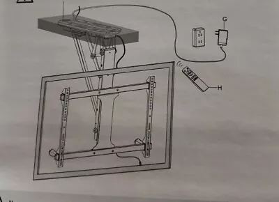 TechOrbits OF-B50 Electric Motorized Flip Down Roof Ceiling TV Mount For 32 -70  • $159.99