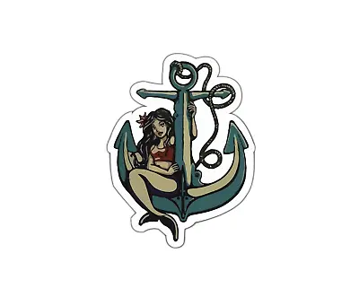 Mermaid Sticker Anchor New School • $2.90