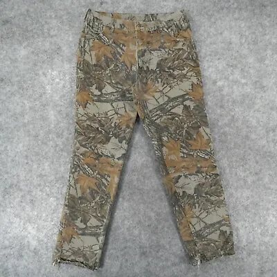 Cabela's Jeans Mens 38x33 Mid Rise Realtree Camouflage Straight VTG Made In USA • $32.89