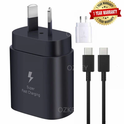 $6.97 • Buy 25W Super Fast Wall Charger W/Type-C Cable For Samsung Galaxy S21 22 S23 Ultra