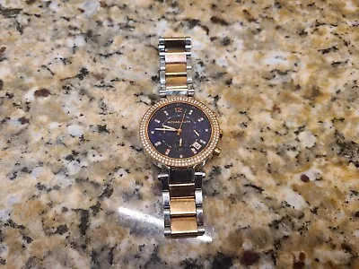 MICHAEL KORS Parker MK6141 Womens Stainless Steel Analog Dial Quartz Watch Nice! • $50