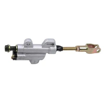 Motorcycle Master Cylinder Foot Rear Brake Pump Silver Metal Motor Accessories • $19.70