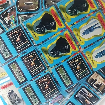 Assorted Vintage Star Wars Stickers (1980) - Lot Of 44 (Topps) • $77.99