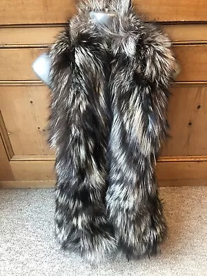 £59 • Buy New Design  100% Real Vintage Silver Fox Fur Stole Wrap