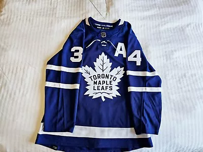 NHL Jersey Adidas Primegreen Toronto Maple Leafs Auston Matthews Men's Size 50 • $92.69
