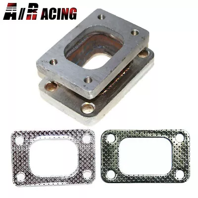 T2 To T3 4-Bolt Stainless Steel Turbo Charger Flange Conversion Adapter &Gasket • $34.98