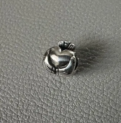 Chamilia Claddagh Heart Crown Bead Charm Sterling Silver CHAM S925 Retired • £18.50