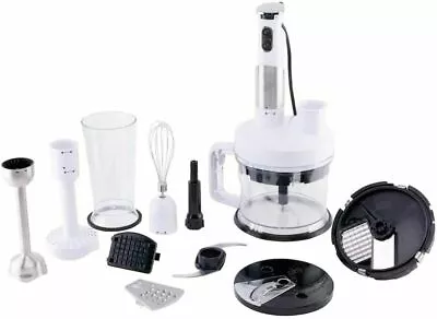 Wolfgang Puck 7-in-1 Immersion Blender With 12-Cup Food Processor (White) • $10.21