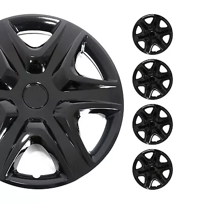 15  4x Wheel Covers Hubcaps For Mitsubishi Black • $68.90