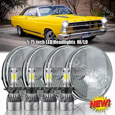 4PCS 5.75  Round LED Headlights Hi/Lo For Mercury Cougar 1967-76 Monterey Comet • $119.99