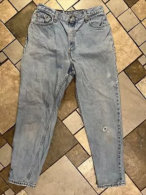 Vtg Y2K Levis Women's 550 Relaxed Fit Tapered Leg Sz 12 Tapered 90's Mom Jeans • $12.95