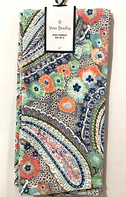 Vera Bradley Kitchen Towels Set Of 2 Spring Flowers Design • $19.77