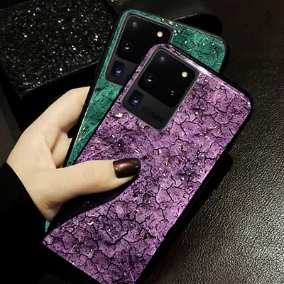 $8.79 • Buy For Samsung Galaxy S8 S9 S20 20 Plus Glitter Marble Silicone Phone Case Cover