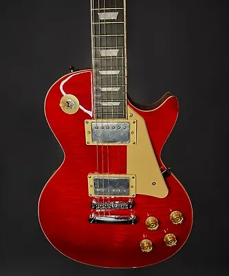 Smiger L-G9-P1 LP Electric Guitar Transparent Red • $249.99