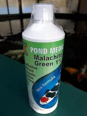 Malachite Green Koi Pond Fish Treatment 250 500 1000ml Pond Medic Kockney Koi • £20