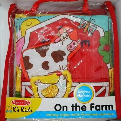 Melissa And Doug K's Kids On The Farm Cloth Barn Book Machine Washable Brand New • $15.24
