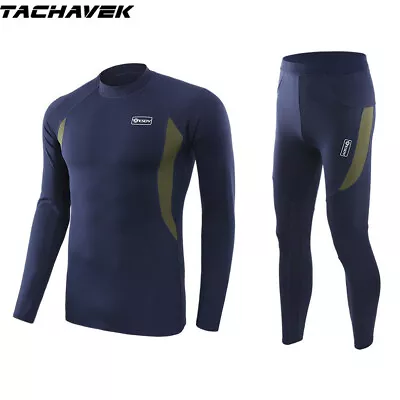 ESDY Mens Thermal Warm Top Bottom Underwear Soft Fleece Tight Sports Outdoor Set • $28.49