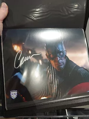 Chris Evans 8x10 Captain America Autograph Signed Photo Official Pix OPX Marvel • £150