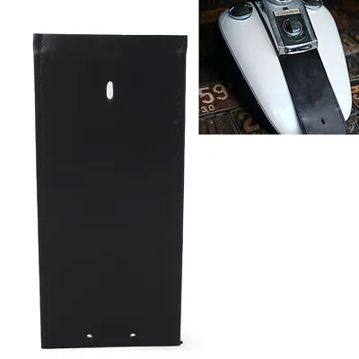 Gas Tank Panel Bib Smooth PU Leather Black For Harley Davidson Motorcycle • $19.50