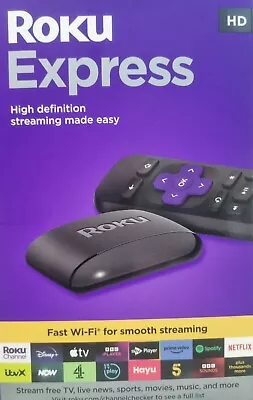 Roku HD TV Streaming  Media Player (SKU# 3960EU)HDMI Express With Remote Control • £25.63