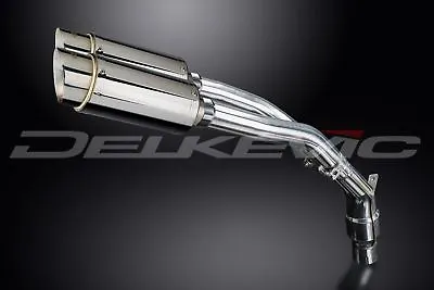 Delkevic 8  Stainless Oval Slip-On Silencer Mufflers Yamaha YZF-R1 04-06 Exhaust • $570.99