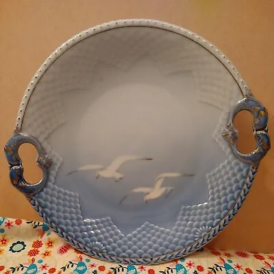 Bing & Grondahl Copenhagen Seagulls Cake Plate With Fish Handles  • $75