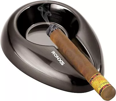 Cigar Ashtrays All Metal Outdoor Ashtray Unbreakable Portable Ash Tray Single.. • $13.85