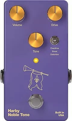 Harby Noble Tone Overdrive Distortion Guitar Effects Pedal  Prince Of Tone Clone • $169